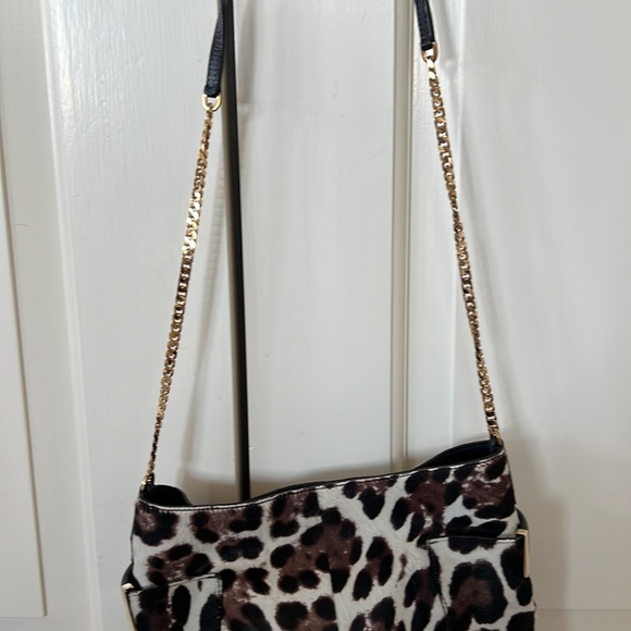 Jimmy Choo Pony leopard shoulder bag with gold hardware - Picture 8 of 12